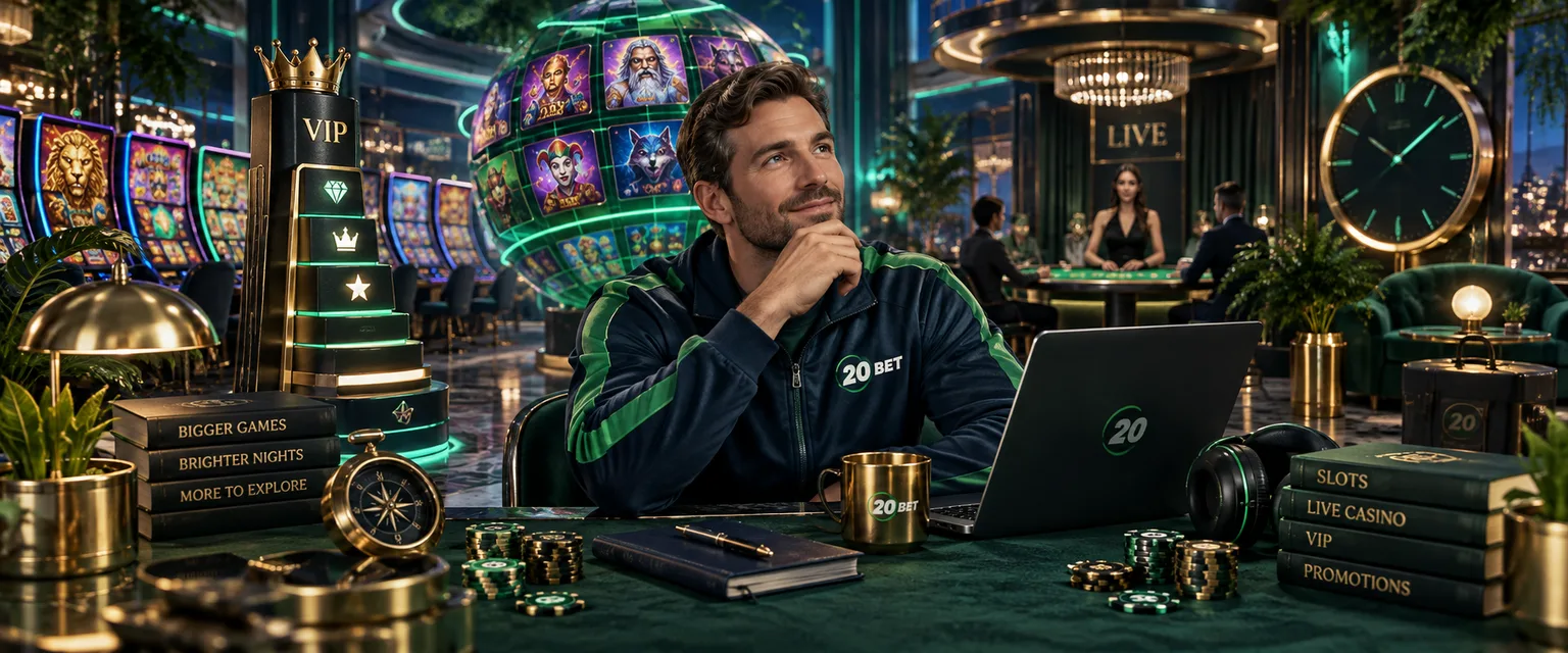 Adult man in 20Bet sportswear — The Final Word